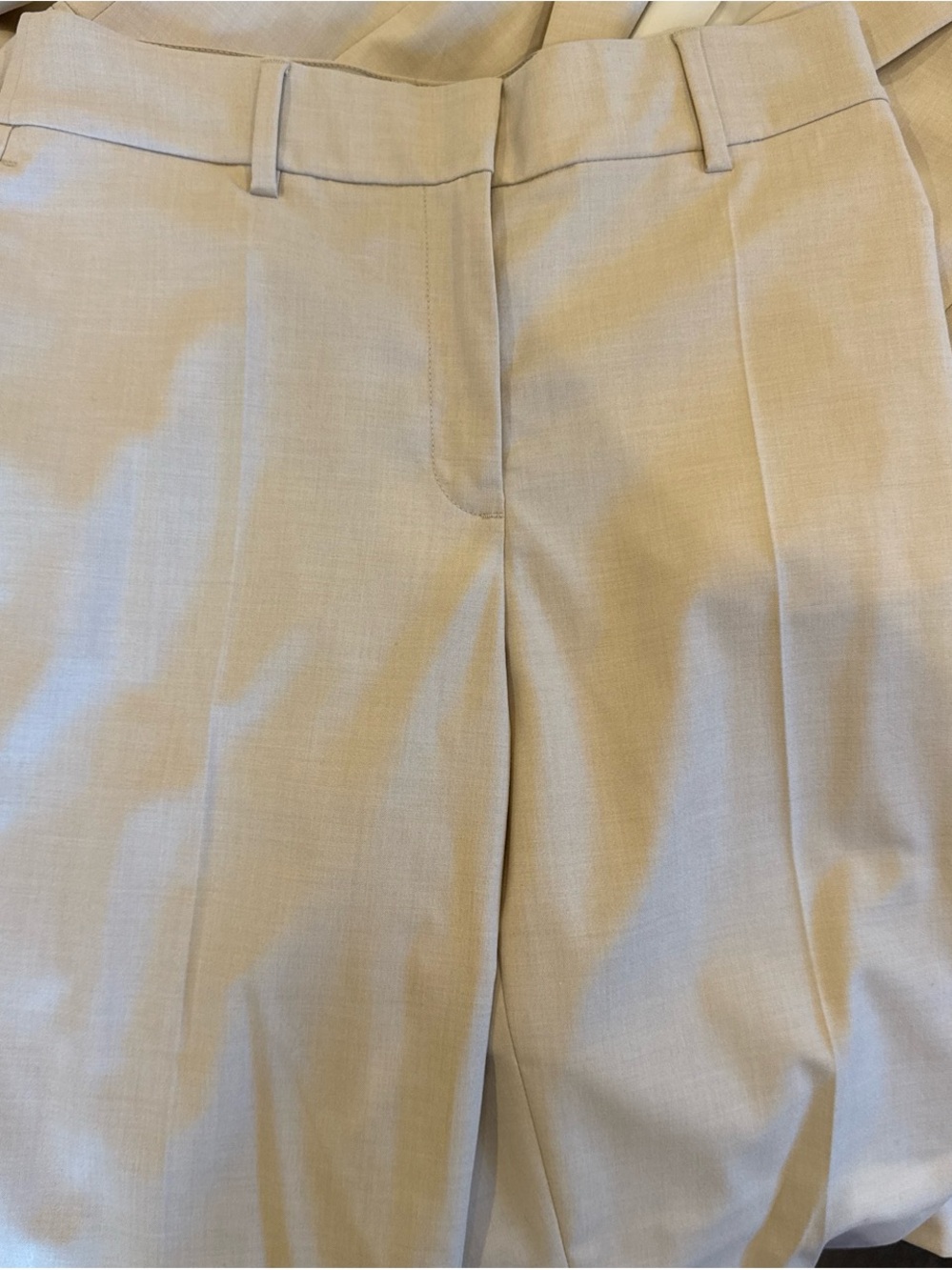 H&M Women's Tailored Trousers in Light Beige